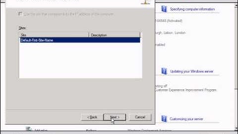 Installing a Read Only Domain Controller in windows server 2008 R2