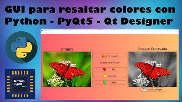 Python - GUI para resaltar colores - PyQt5 - Qt Designer