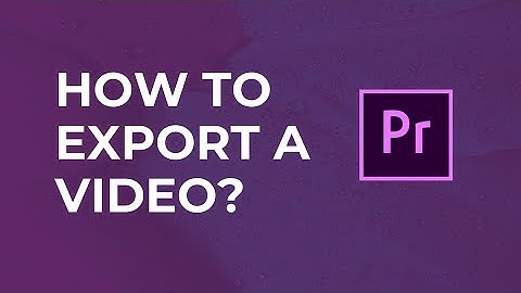 How to Export a Video on Premiere Pro - Keyboard Shortcut