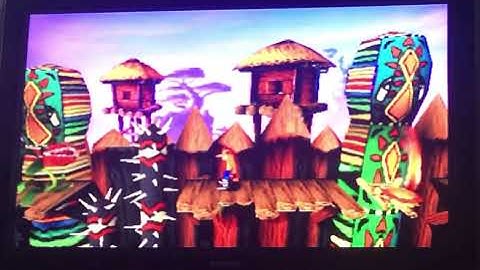 Crash Bandicoot PS1 100% Walkthrough Part 9: Native Fortress