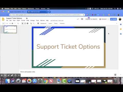 JCISD: Support Ticket Options