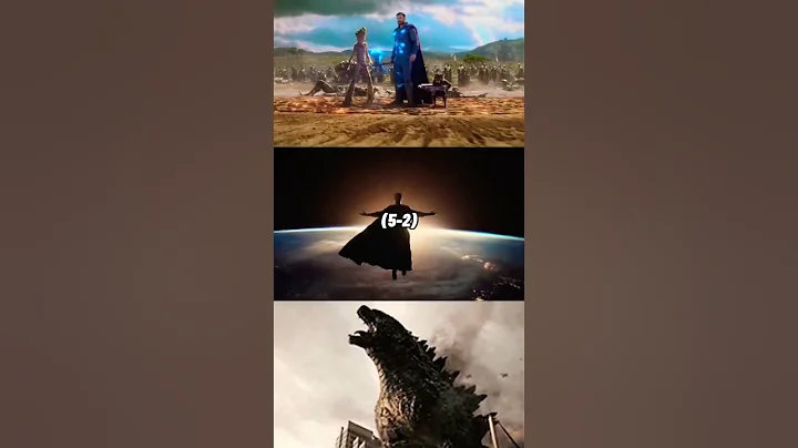 Thor & Superman vs Godzilla #thor #superman #marvel #dc #shorts