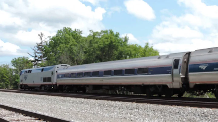 900th Video: Small Horn Show From Slow Moving Amtrak Train P064 On "The Bridge" Batavia NY 7-2-15