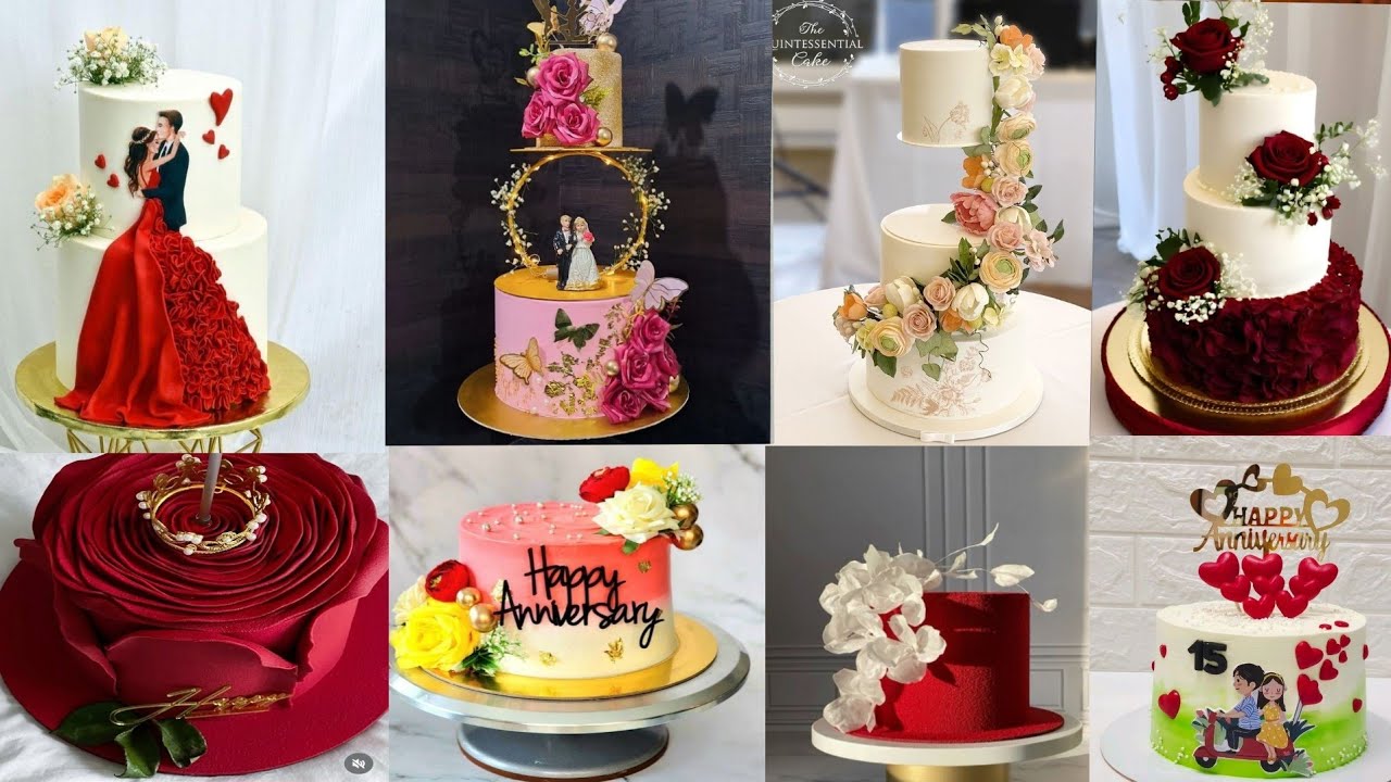 Beautiful Anniversary Cake Design | 3 Tire Gorgeous Wedding cake|Latest Modern Engagement Cake Ideas