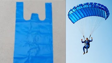 How to make Parachute from a | Plastic Bag  Simple DIY with qadir 