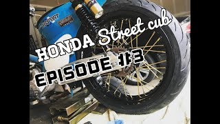 Honda C70 wide fender modification [EPISODE 3] 2019