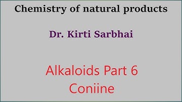 Alkaloids Part 6