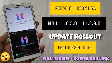OFFICIAL INDIA - REDMI 6 & REDMI 6A MIUI 11.0.5.0 To 11.0.9.0 Update RollOut | Full ChangeLog