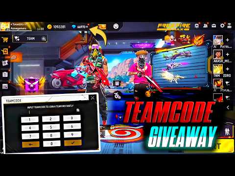 FREE FIRE LIVE CUSTOM ROOM GIVEAWAY | FF LIVE TEAM CODE GIVEAWAY | FF LIVE GIVEAWAY DJ ALOK |FF LIVE