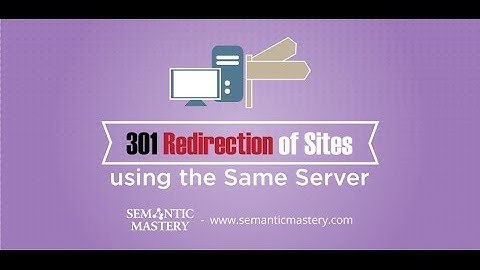 301 Redirect on the Same Server