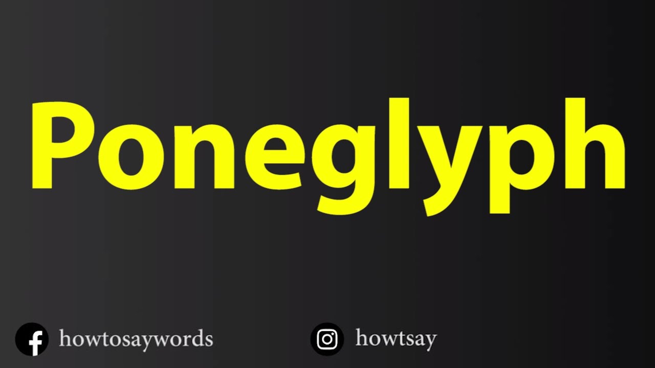 How to pronounce Poneglyph