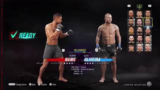 UFC 4 - Practicing MMA on CPU (PS4)