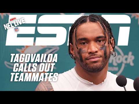 NFL Live reacts to Tua Tagovailoa calling out his Dolphins teammates 👀