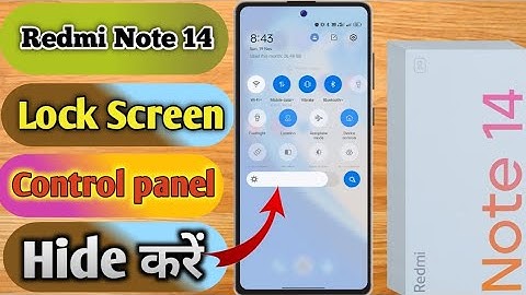 redmi note 14 lock screen notification panel hide, redmi note 14 notification bar off, redmi