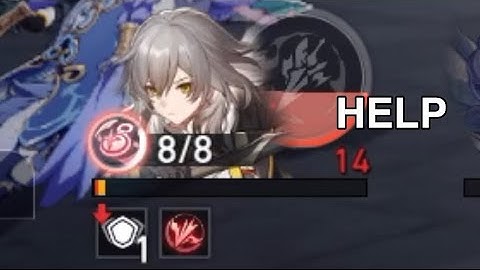 Me Clutching World 4 Difficulty 3 with 14HP in Honkai Star Rail