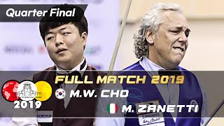 Quarter Final  Myung Woo CHO vs Marco ZANETTI (Ho Chi Minh World Cup 3Cushion 2019)