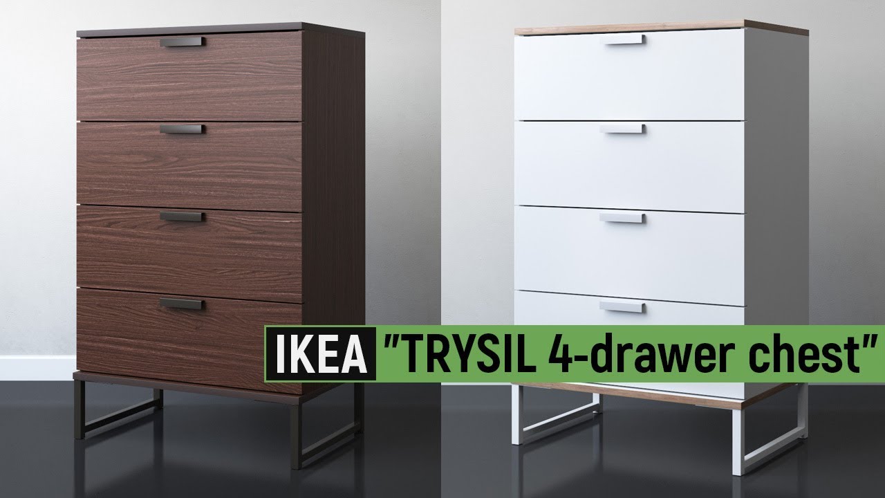 Ikea Trysil 4 Drawer Chest 3d Presentation Youtube