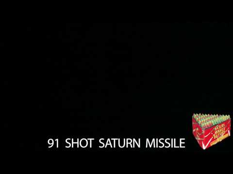 Red Rhino Fireworks - 91 Shot Saturn Missile