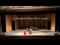 Dmitri Shostakovich Piano Trio no.1 op.8