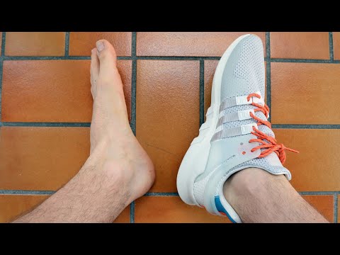 Adidas EQT Support With VS Without Socks
