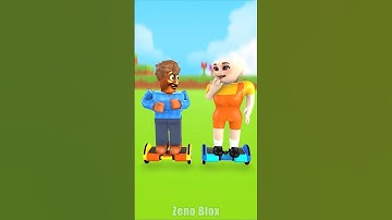 Tung Tung Sahur vs Cappuccina Squid Game vs Kiki - Funny Moments #zenoblox #memes #hoverboard