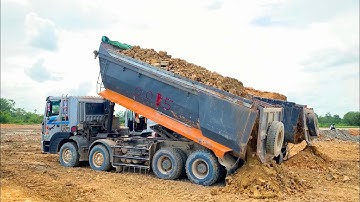 Interesting Strong Safety Soil Equipment Overload Truck Spread Pushing Komats