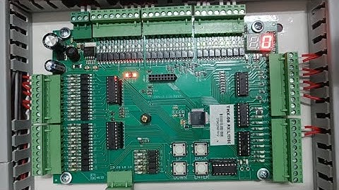 Elevator master control card THX-09 wiring and programming