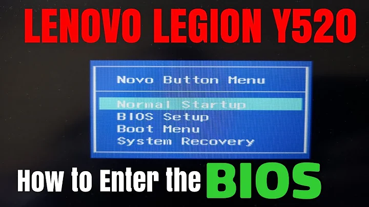 Lenovo Legion Y520 How to enter BIOS Boot Menu