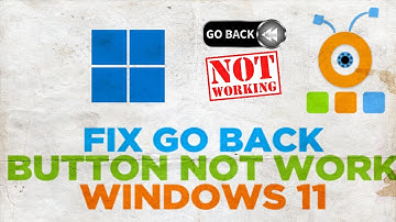 How to Fix Windows 11 Go back Button Not Working