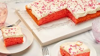 Easy Pink Velvet Cake: A Delicious and Elegant Treat for family & friends | Homemade!