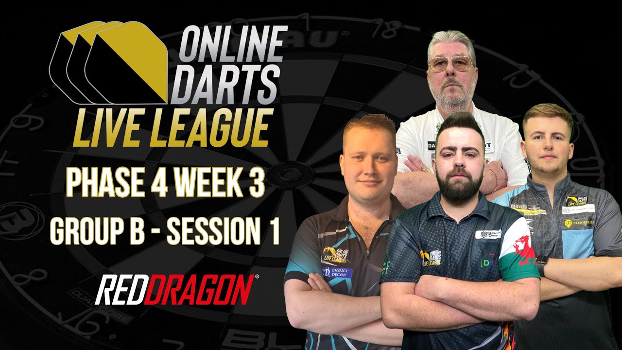 ONLINE DARTS LIVE LEAGUE Phase 4 Week 3 GROUP B Session 1 YouTube