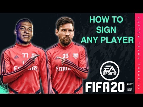 Fifa 20 Custom Teams Tutorial How To Sign Any Player Youtube
