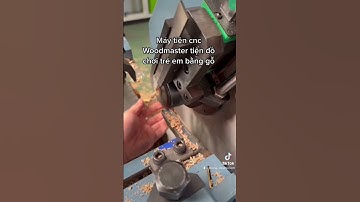 Máy tiện cnc nạp phôi tự động, tiện đồ chơi gỗ siêu nhỏ #woodmaster