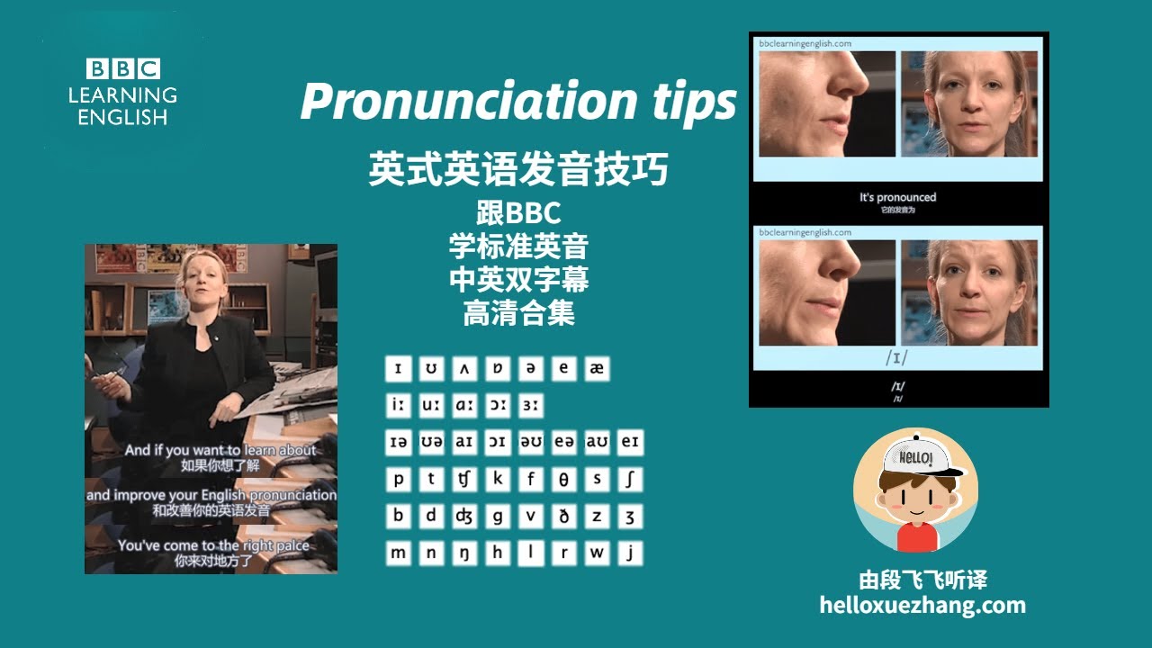 Introduction 介绍 【英式英语】Pronunciation tips 发音技巧+BBC learning English+英语音标 ...