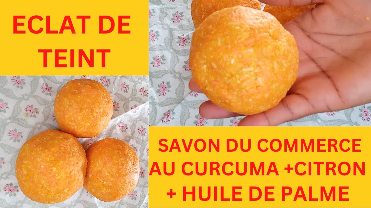 Savon Bio Aux Essentielles Origine Côte D'Ivoire 200g - Curcuma, Cacao, Huile De Palme