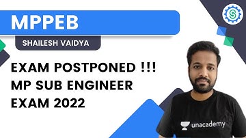 Exam Postponed !!! MP SUB Engineer Exam Date 2022