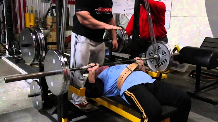 elitefts.com — Reverse Band Bench Press Drop Set with Forced Negative