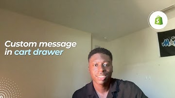 Add Custom Message in Cart Drawer | Shopify Tutorial