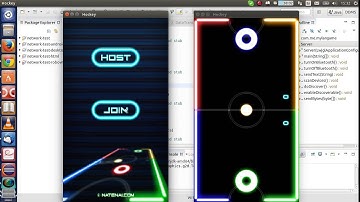 "Glow hockey" two players - Libgdx - Linux test