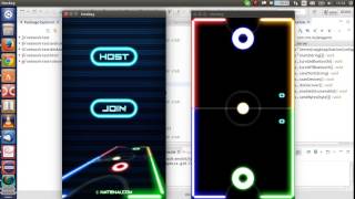 "Glow hockey" two players - Libgdx - Linux test screenshot 5