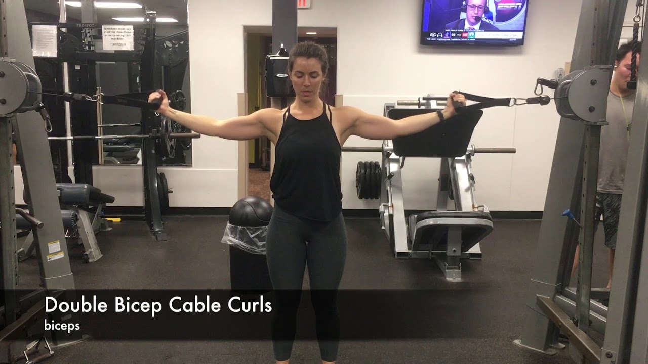 Double Bicep Cable Curls