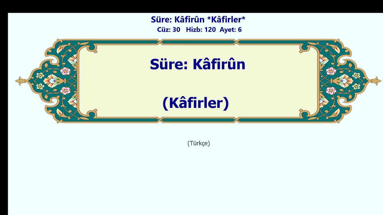 Kâfirûn