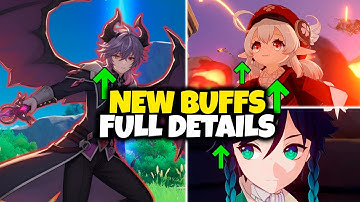 OFFICIAL BUFFS REVEALED! Venti Becomes DPS?! What