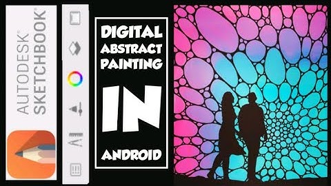 Abstract Painting in Autodesk Sketchbook- Digital Painting Demo on Android Phone