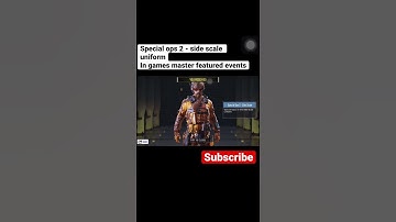 Special Ops 2 - Side Scale new free character from Games Master event - cod free character #shorts
