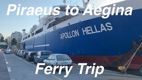 Piraeus to Aegina ferry trip on Saronic Ferries MS Apollon Hellas