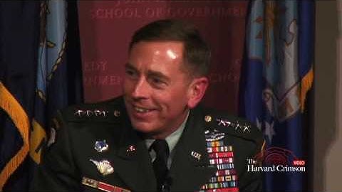 General David Petraeus at Harvard