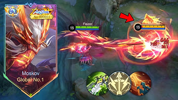 TOP 1 GLOBAL MOSKOV BEST 1 HIT DELETE BUILD 2024! (recommended build) - MLBB
