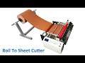 Automatic feeding roll to sheet cutting machine