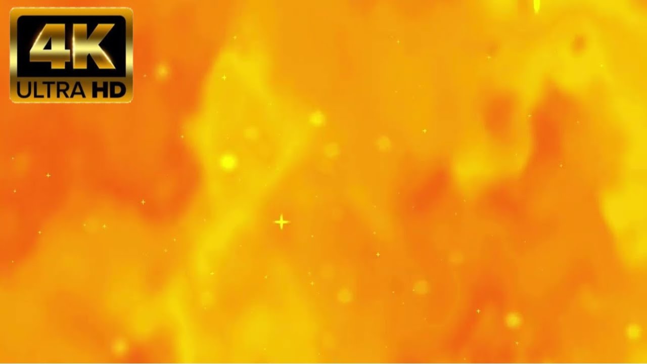 Orange Yellow Background with Stars | 45 Min Seamless Loop 4K